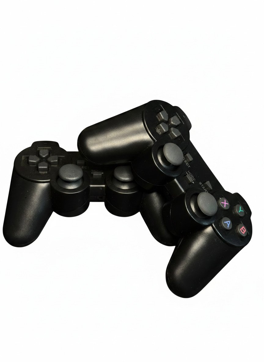 Par De Controles Sem Fio 2.4GHz Para PC TV Box E Game Stick